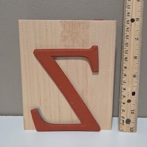 Z Monogram Capital letter Rubber stamp